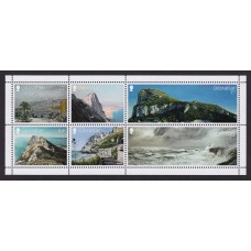 GIBRALTAR PAISAJES HOJA BLOQUE NUEVA MINT